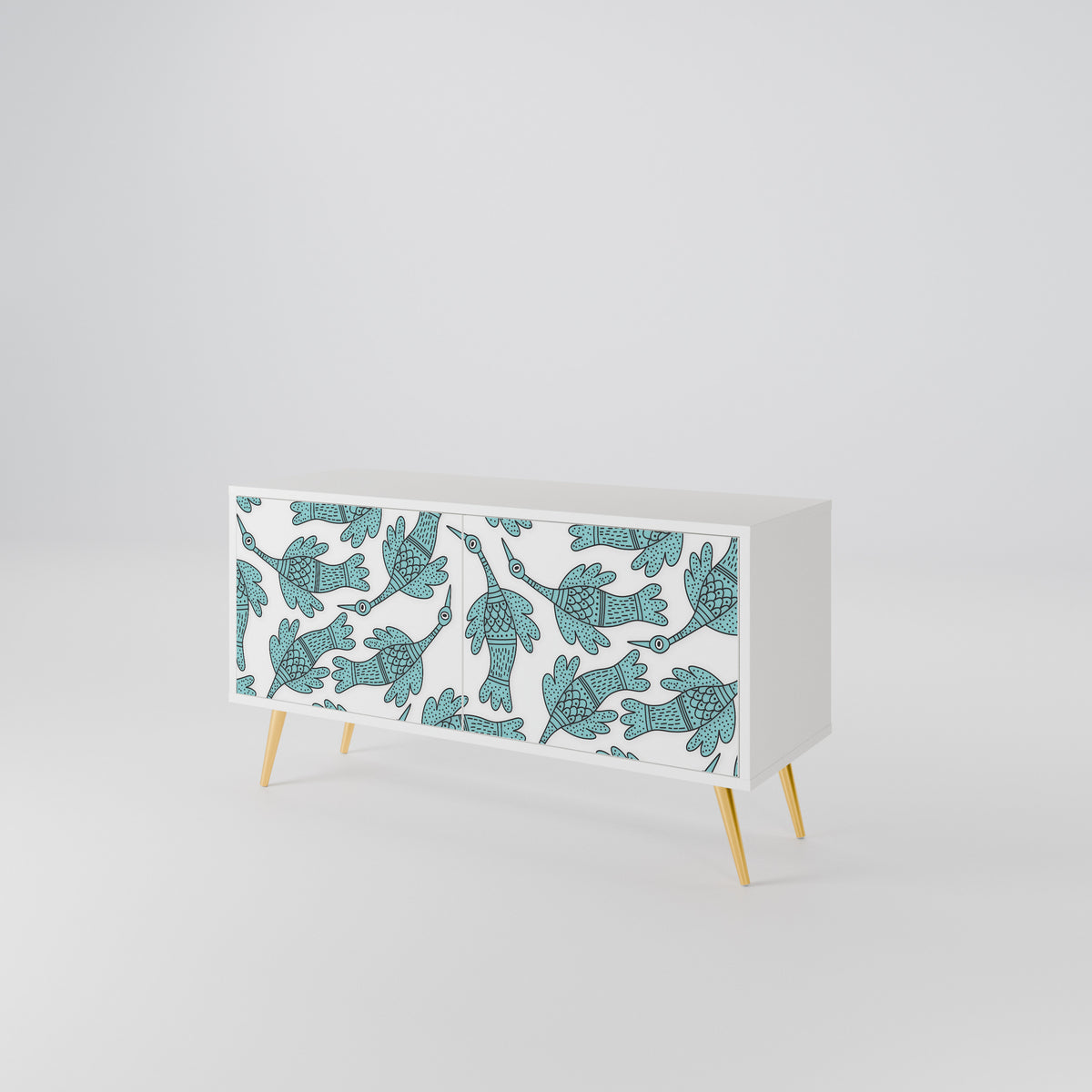 WATERSPOUT SONGIBIRD Kompaktní dvoudveřový TV stolek