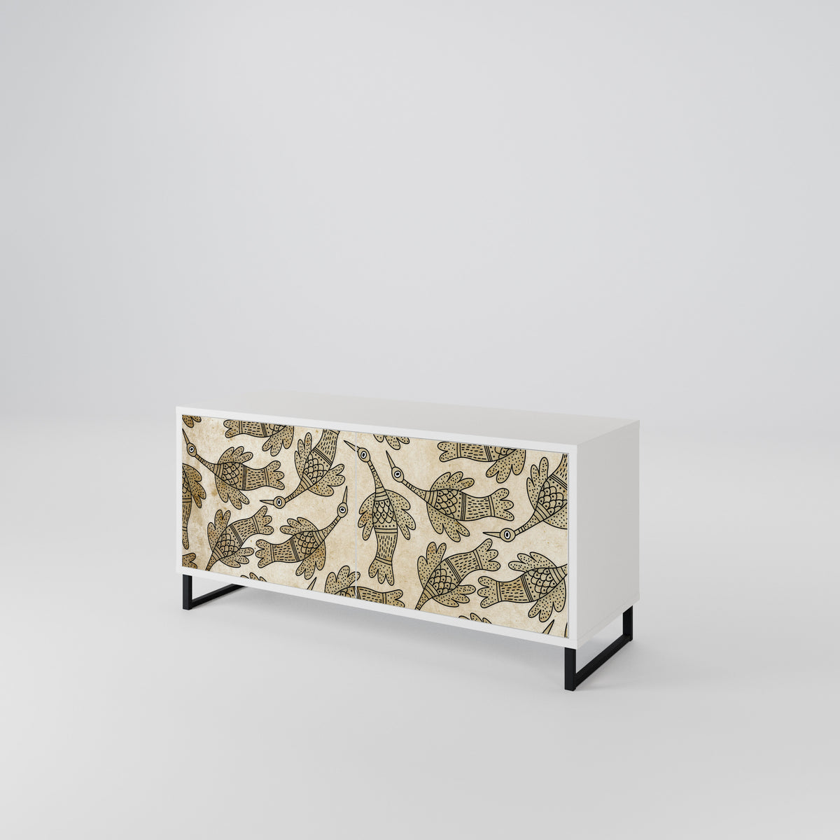 ALMONDINE SONGBIRD Kompaktní dvoudveřový TV stolek