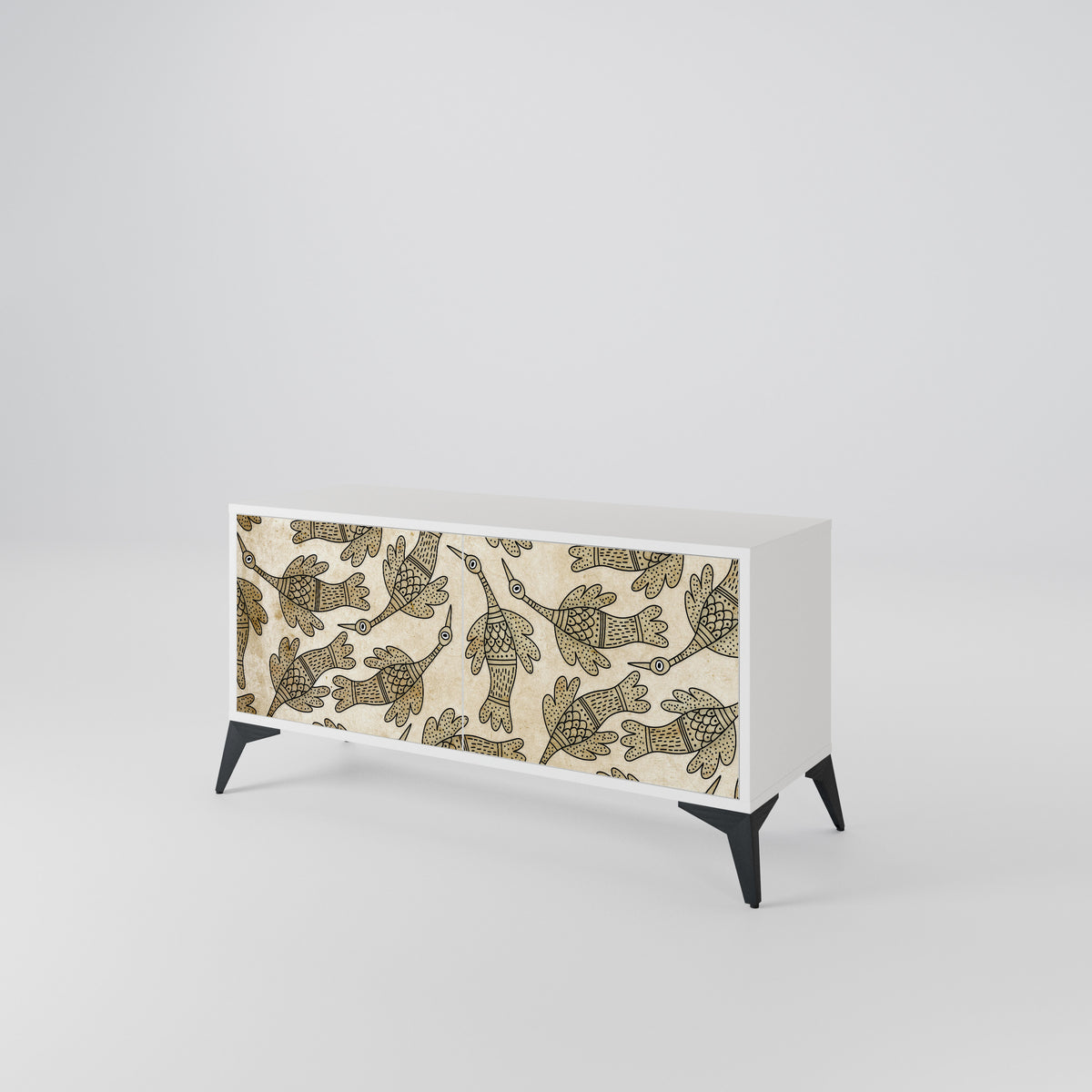 ALMONDINE SONGBIRD Kompaktní dvoudveřový TV stolek