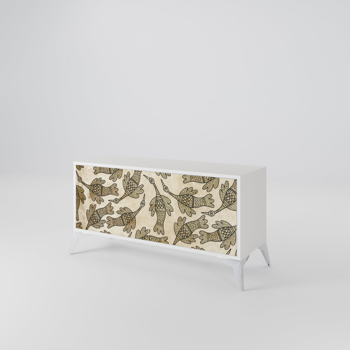 ALMONDINE SONGBIRD Kompaktní dvoudveřový TV stolek