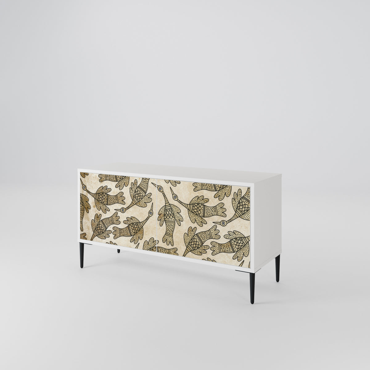 ALMONDINE SONGBIRD Kompaktní dvoudveřový TV stolek