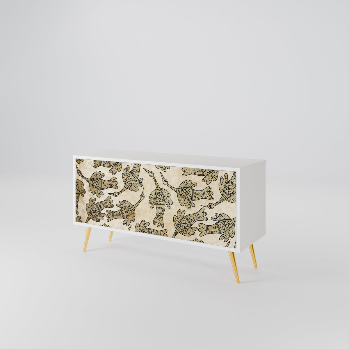 ALMONDINE SONGBIRD Kompaktní dvoudveřový TV stolek