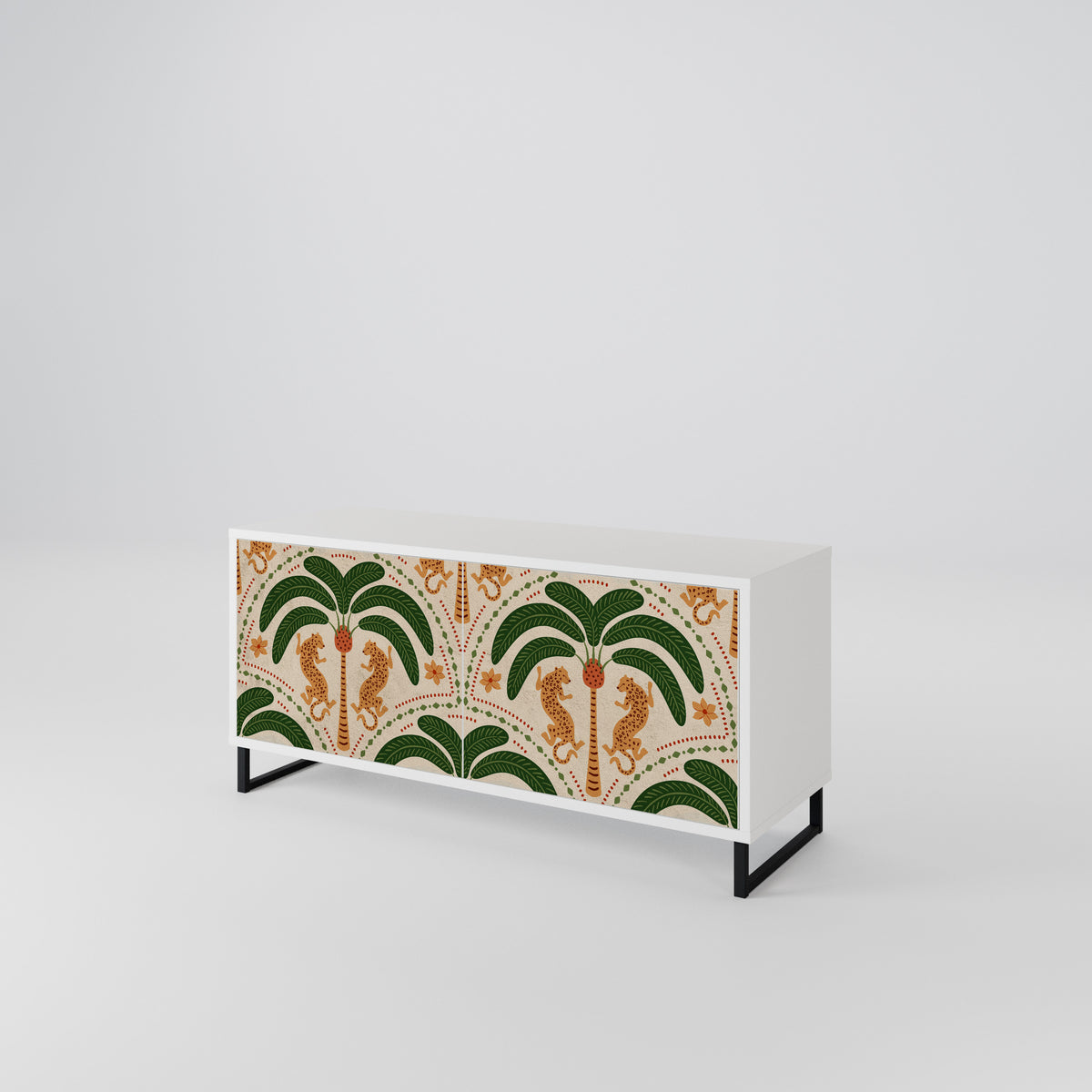 DANCING PREDATORS Kompaktní dvoudveřový TV stolek