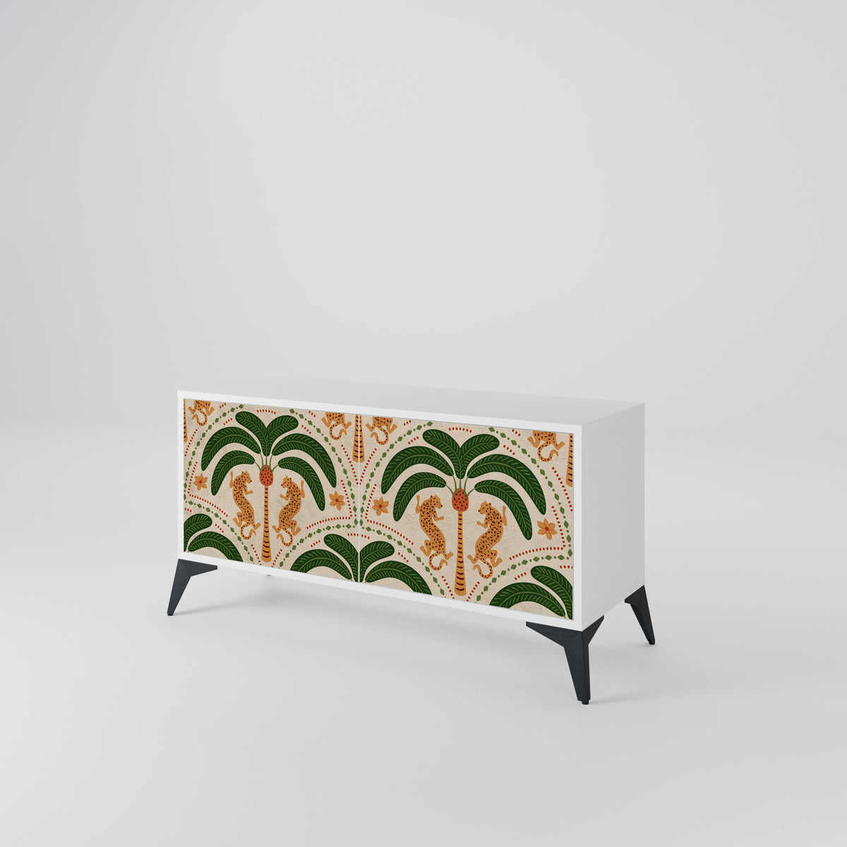 DANCING PREDATORS Kompaktní dvoudveřový TV stolek