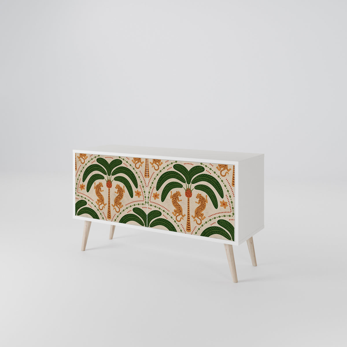 DANCING PREDATORS Kompaktní dvoudveřový TV stolek