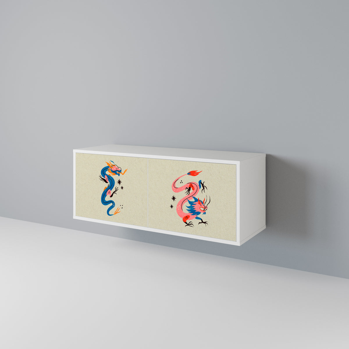 MYTHOLOGICAL CREATURES Kompaktní dvoudveřový TV stolek