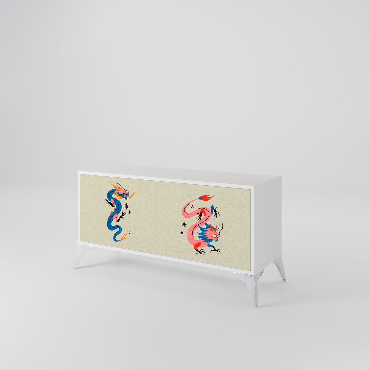 MYTHOLOGICAL CREATURES Kompaktní dvoudveřový TV stolek