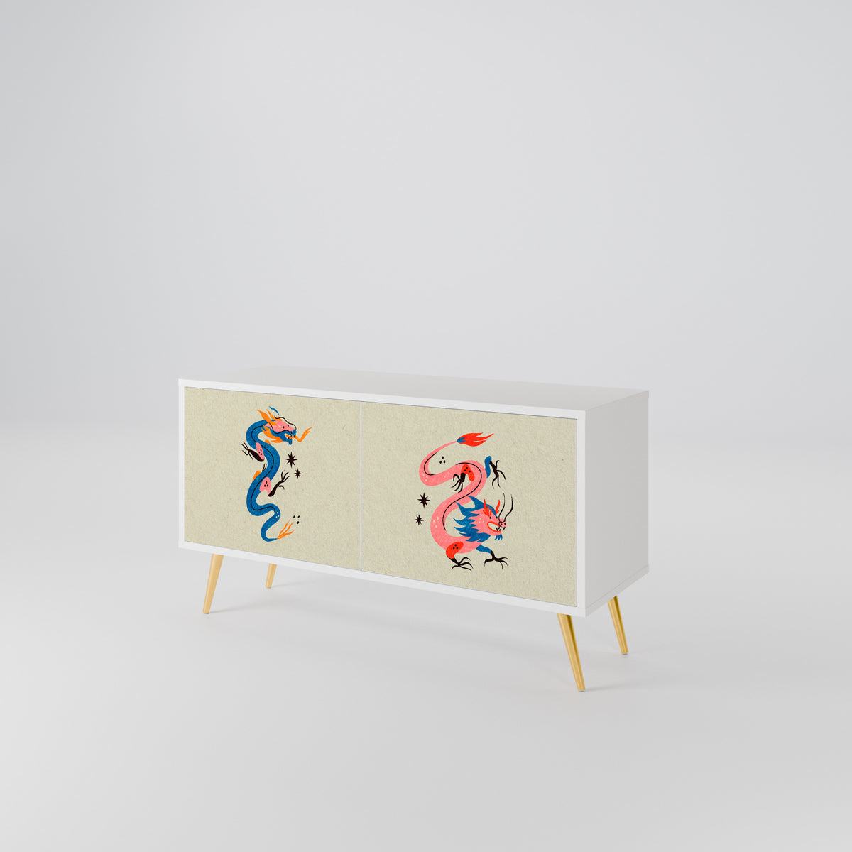 MYTHOLOGICAL CREATURES Kompaktní dvoudveřový TV stolek