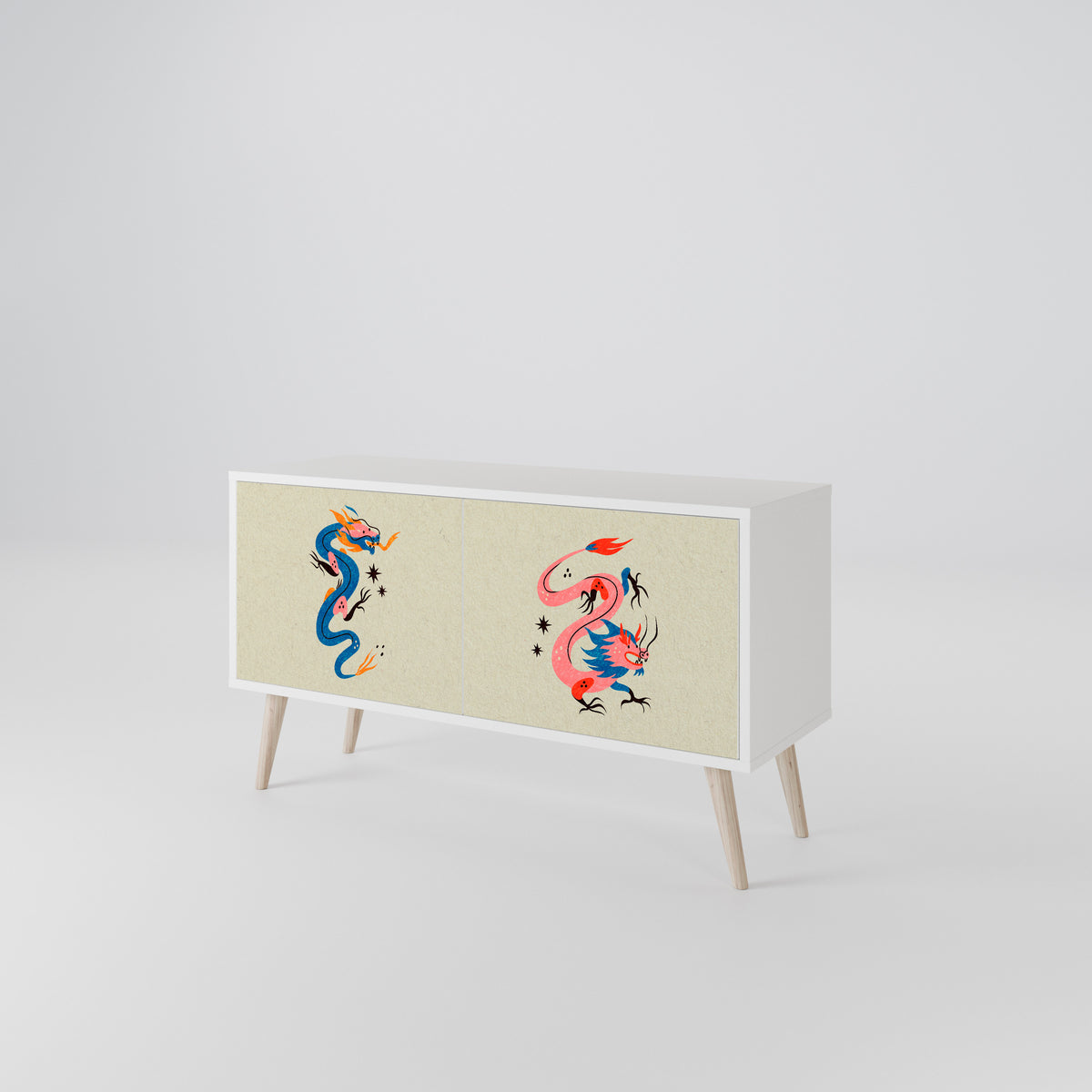 MYTHOLOGICAL CREATURES Kompaktní dvoudveřový TV stolek