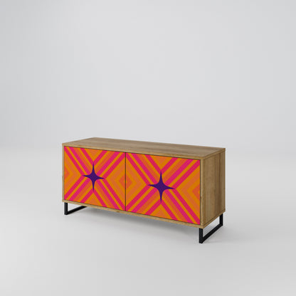 GEOMETRIC BRILLIANCE Kompaktní dvoudveřový TV stolek