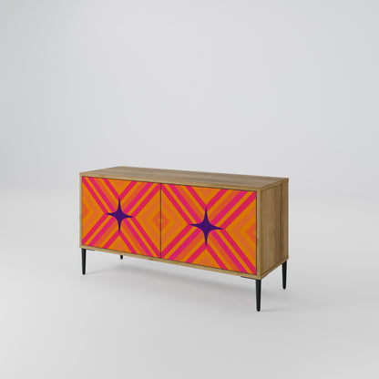 GEOMETRIC BRILLIANCE Kompaktní dvoudveřový TV stolek