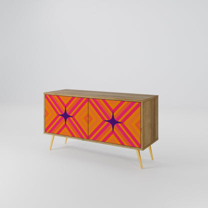 GEOMETRIC BRILLIANCE Kompaktní dvoudveřový TV stolek