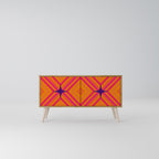 GEOMETRIC BRILLIANCE Kompaktní dvoudveřový TV stolek