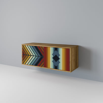INDIGENOUS ZIGZAG Kompaktní dvoudveřový TV stolek