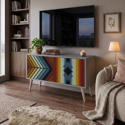 INDIGENOUS ZIGZAG Kompaktní dvoudveřový TV stolek