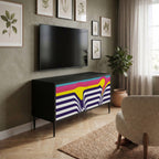 COLORFUL DIVERSION Kompaktní dvoudveřový TV stolek