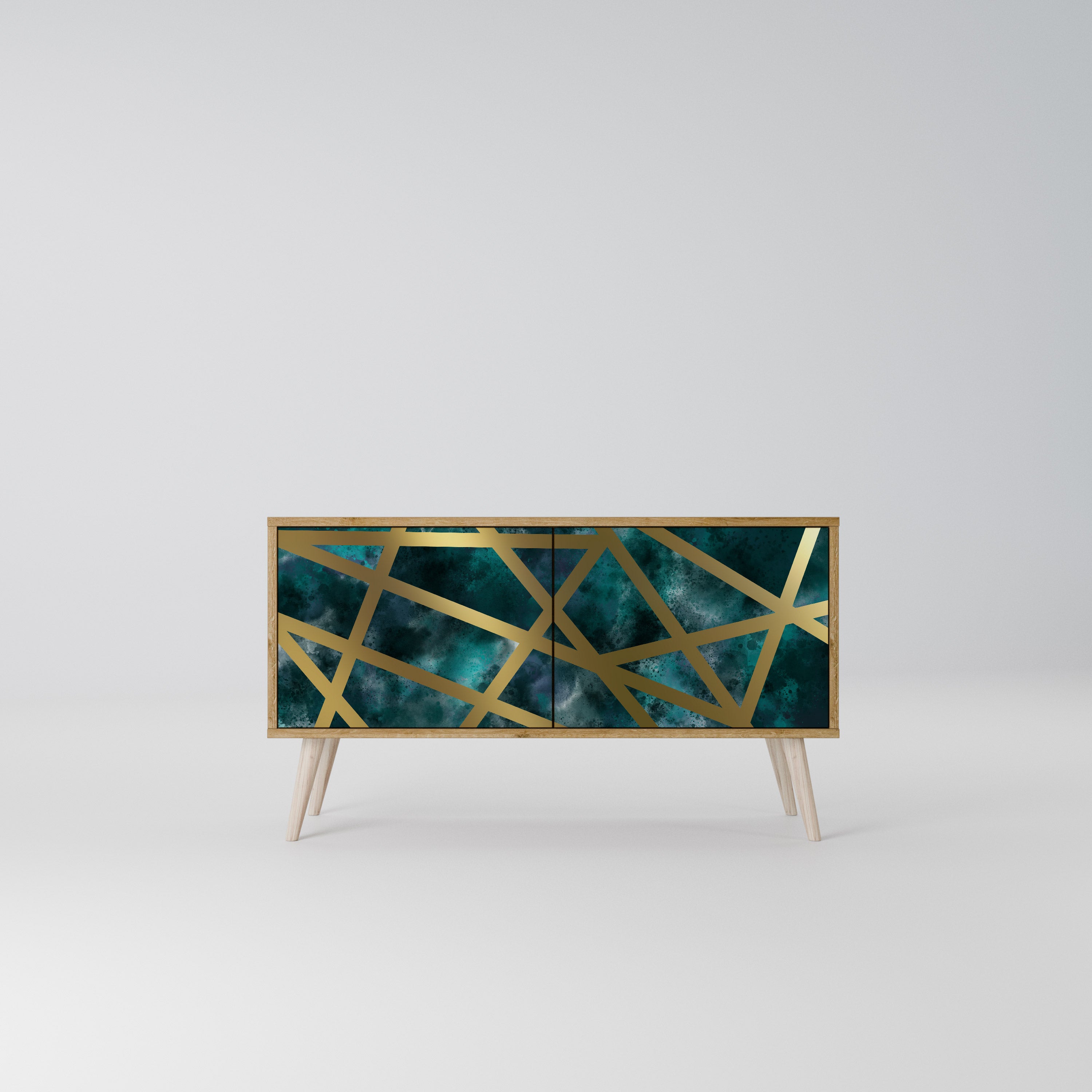 THE LABYRINTH OF GOLD Kompaktní dvoudveřový TV stolek