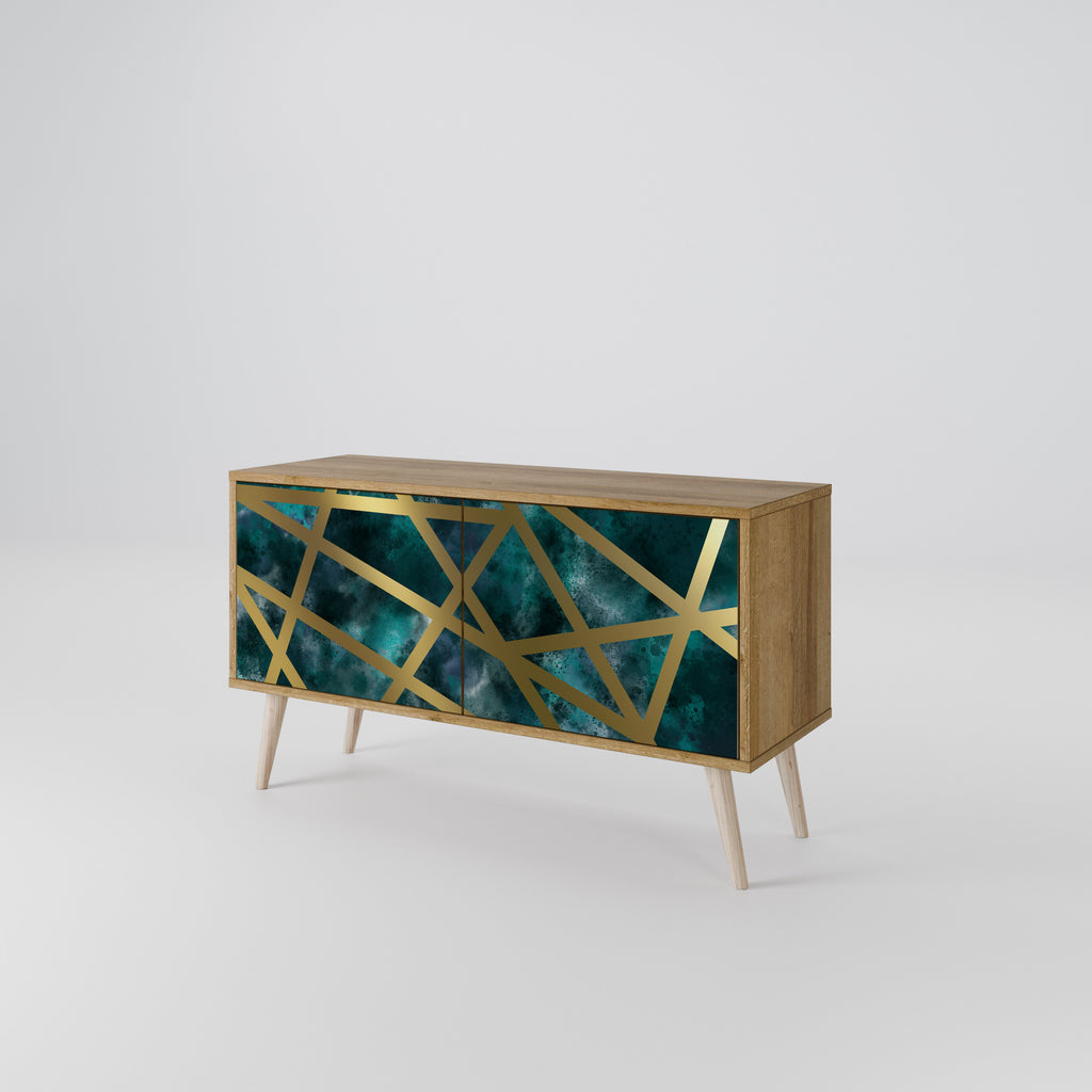 THE LABYRINTH OF GOLD Kompaktní dvoudveřový TV stolek