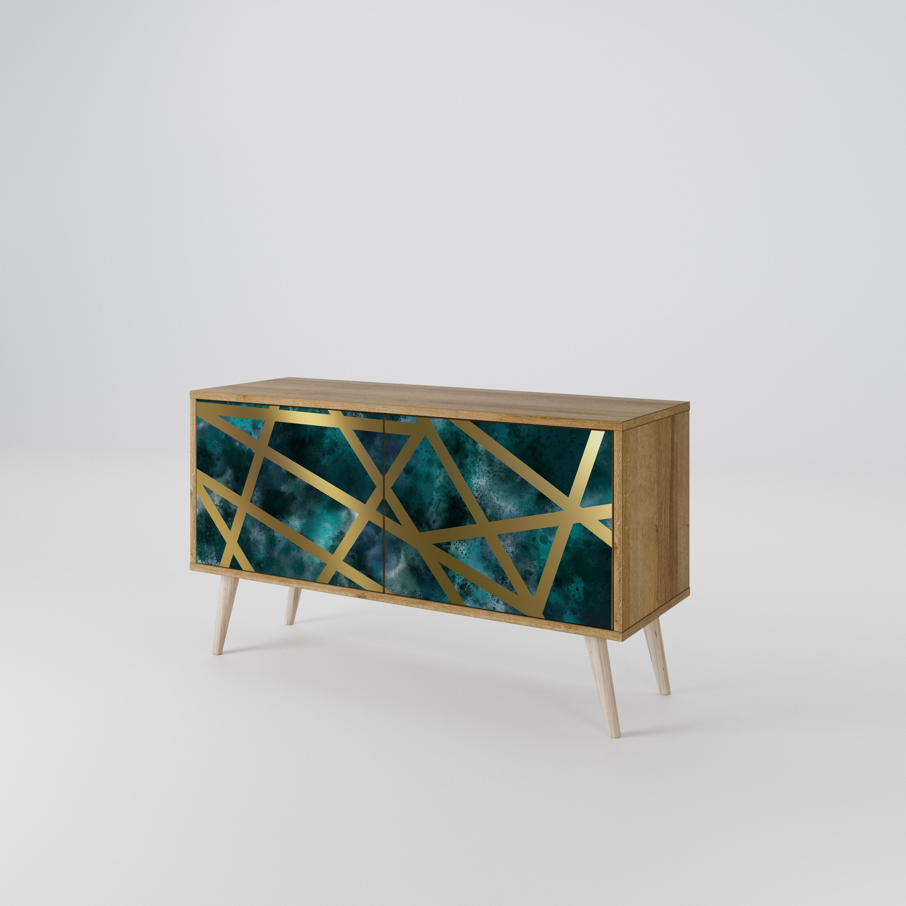 THE LABYRINTH OF GOLD Kompaktní dvoudveřový TV stolek