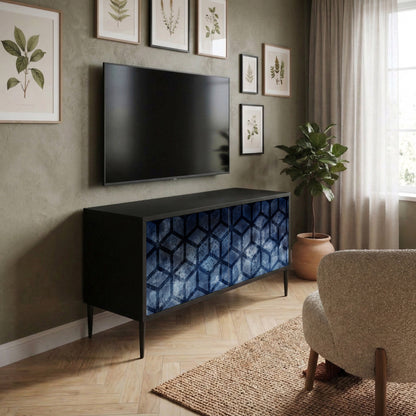 CUBIC MIST Kompaktní dvoudveřový TV stolek
