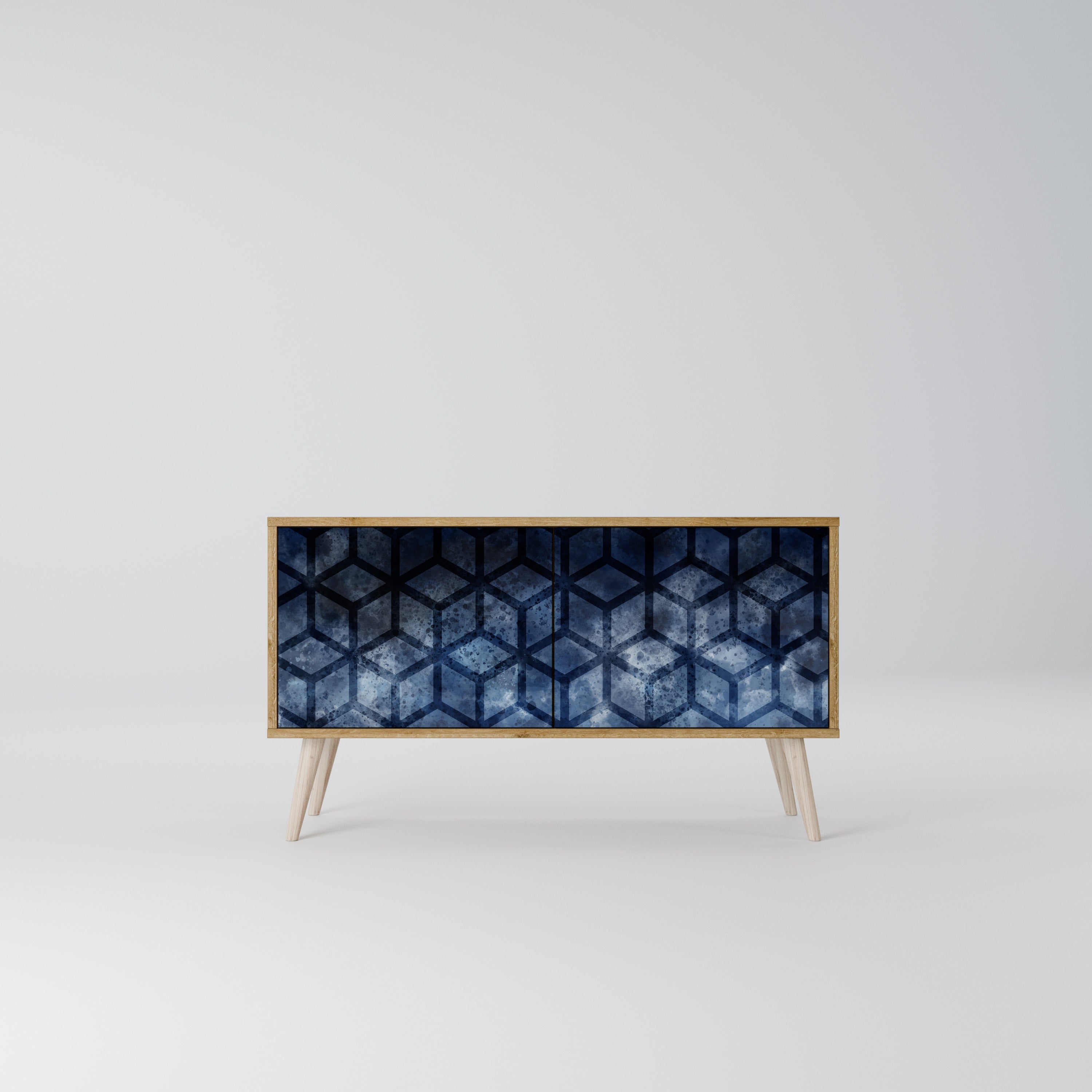 CUBIC MIST Kompaktní dvoudveřový TV stolek