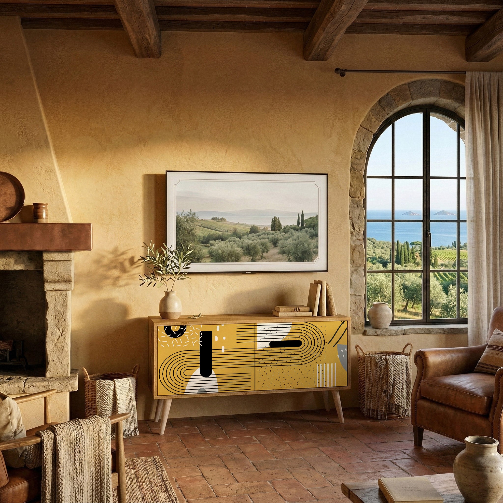 SHAPESHIFT SYMPHONY Kompaktní dvoudveřový TV stolek