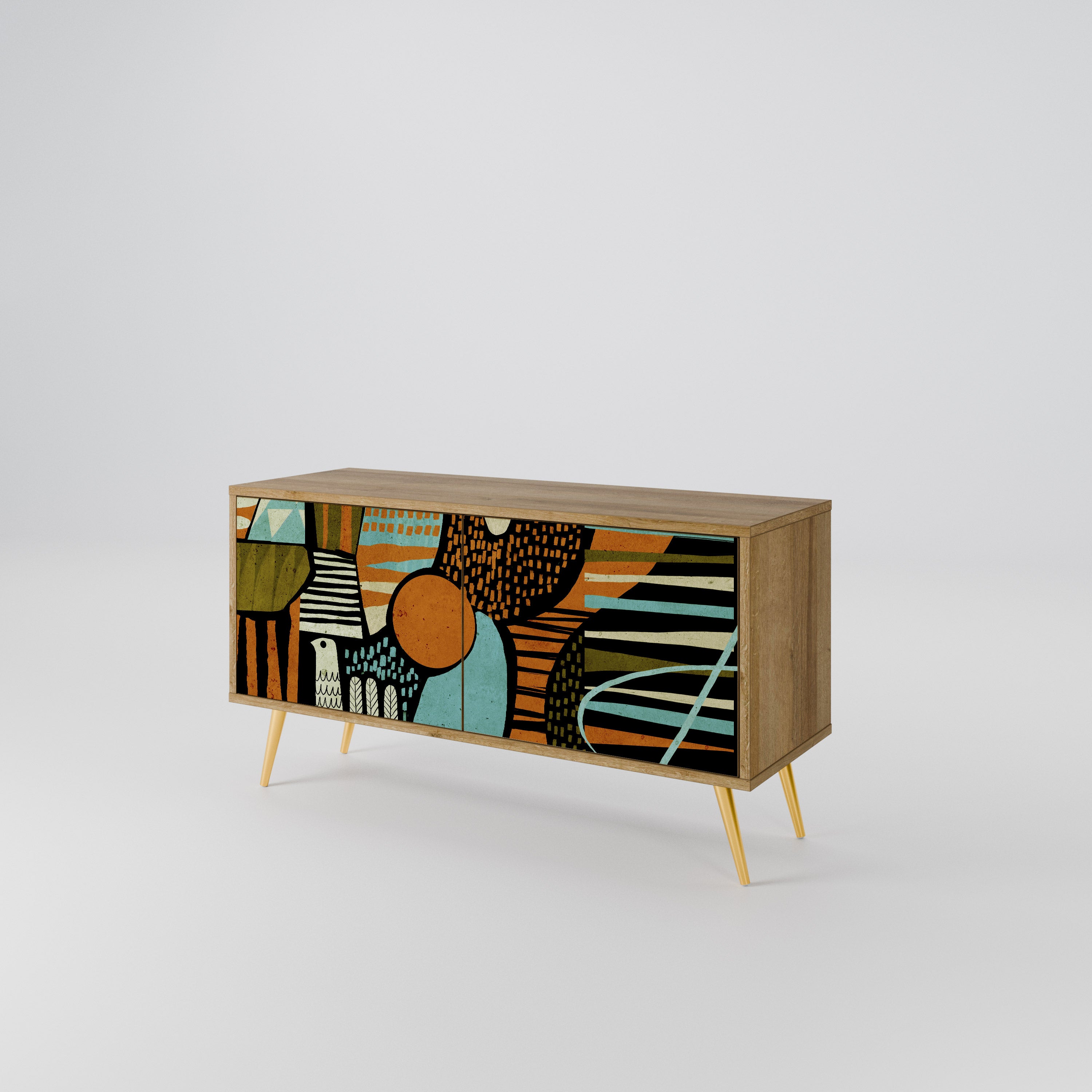 GEODE GLIMMER Kompaktní dvoudveřový TV stolek