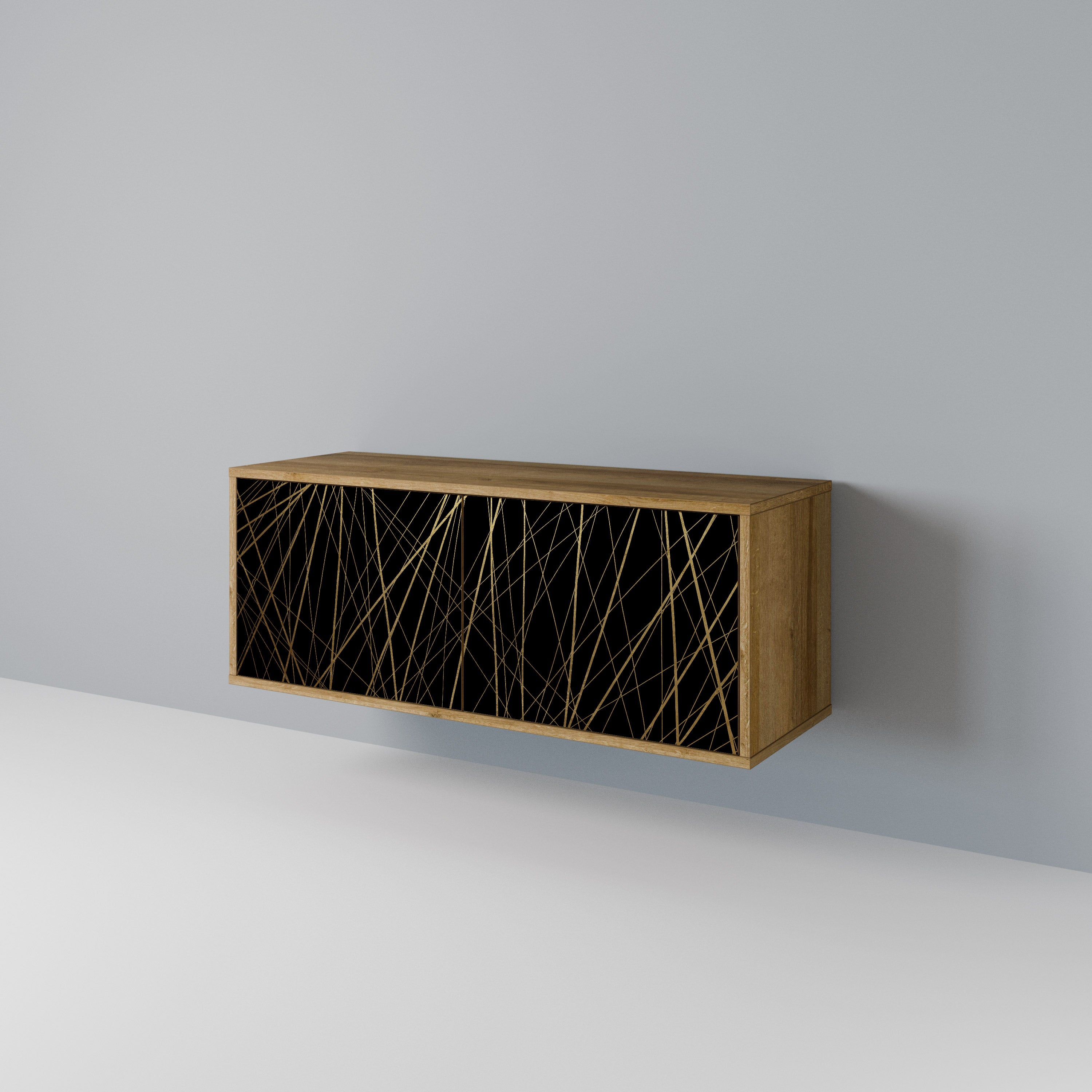 BRIGHT MESH Kompaktní dvoudveřový TV stolek