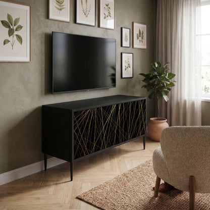 BRIGHT MESH Kompaktní dvoudveřový TV stolek