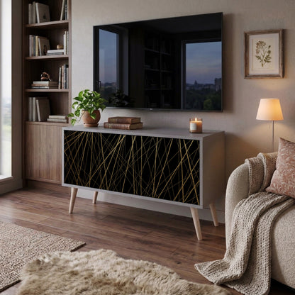 BRIGHT MESH Kompaktní dvoudveřový TV stolek