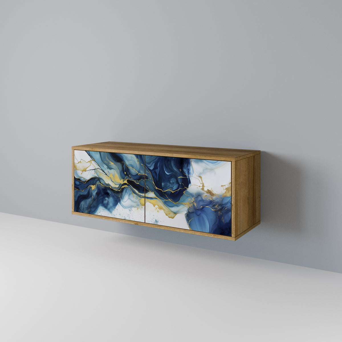 INKY MARBLE Kompaktní dvoudveřový TV stolek