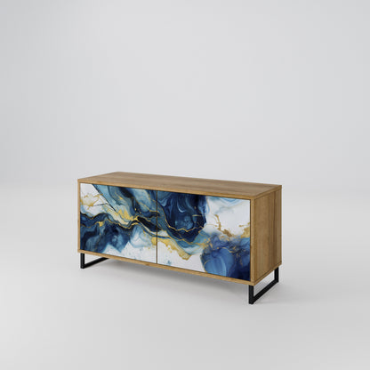 INKY MARBLE Kompaktní dvoudveřový TV stolek