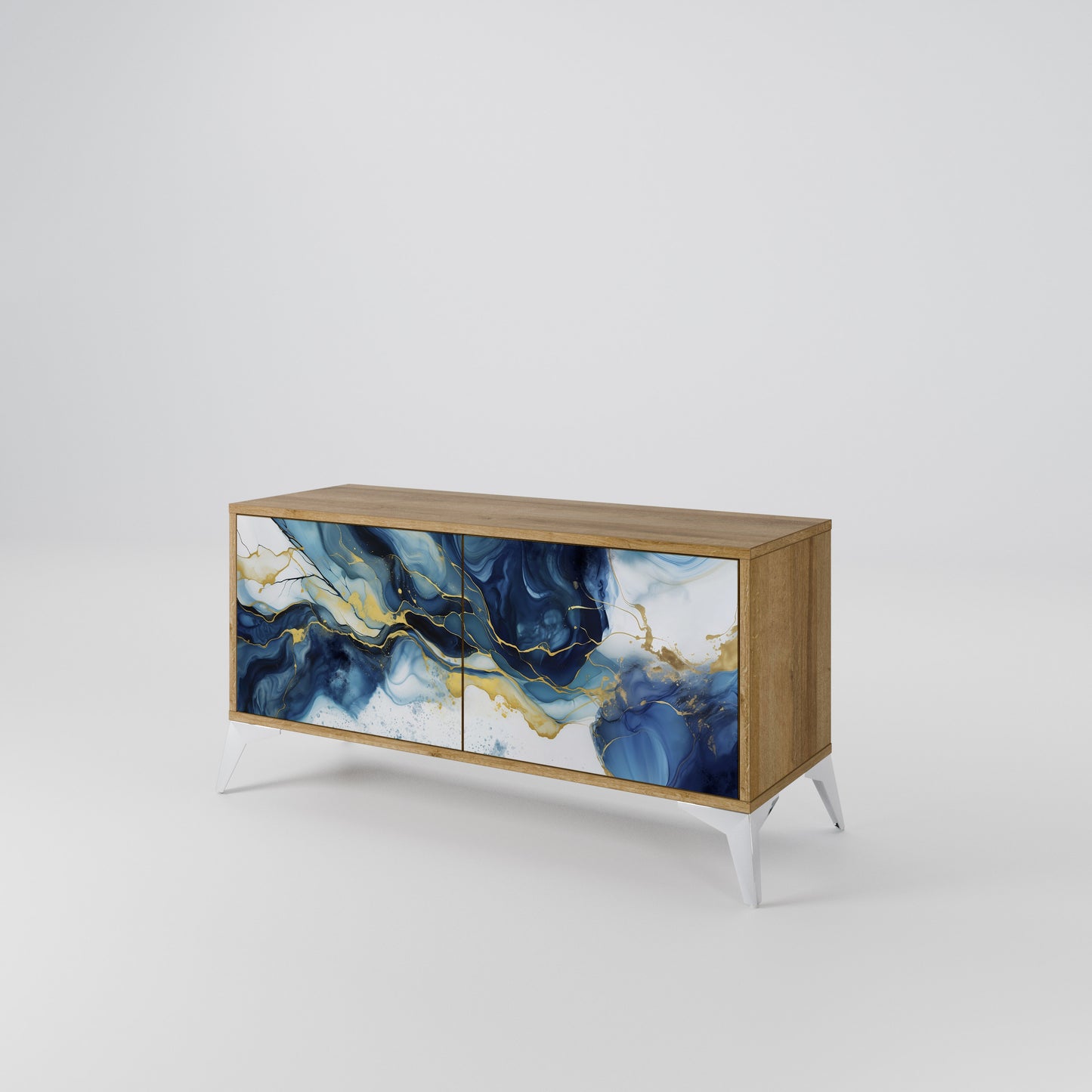 INKY MARBLE Kompaktní dvoudveřový TV stolek