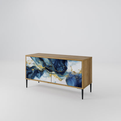 INKY MARBLE Kompaktní dvoudveřový TV stolek