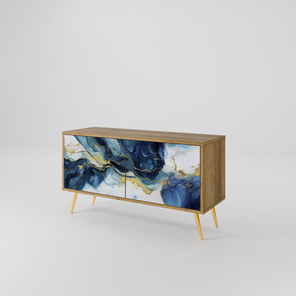 INKY MARBLE Kompaktní dvoudveřový TV stolek