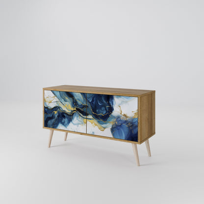INKY MARBLE Kompaktní dvoudveřový TV stolek