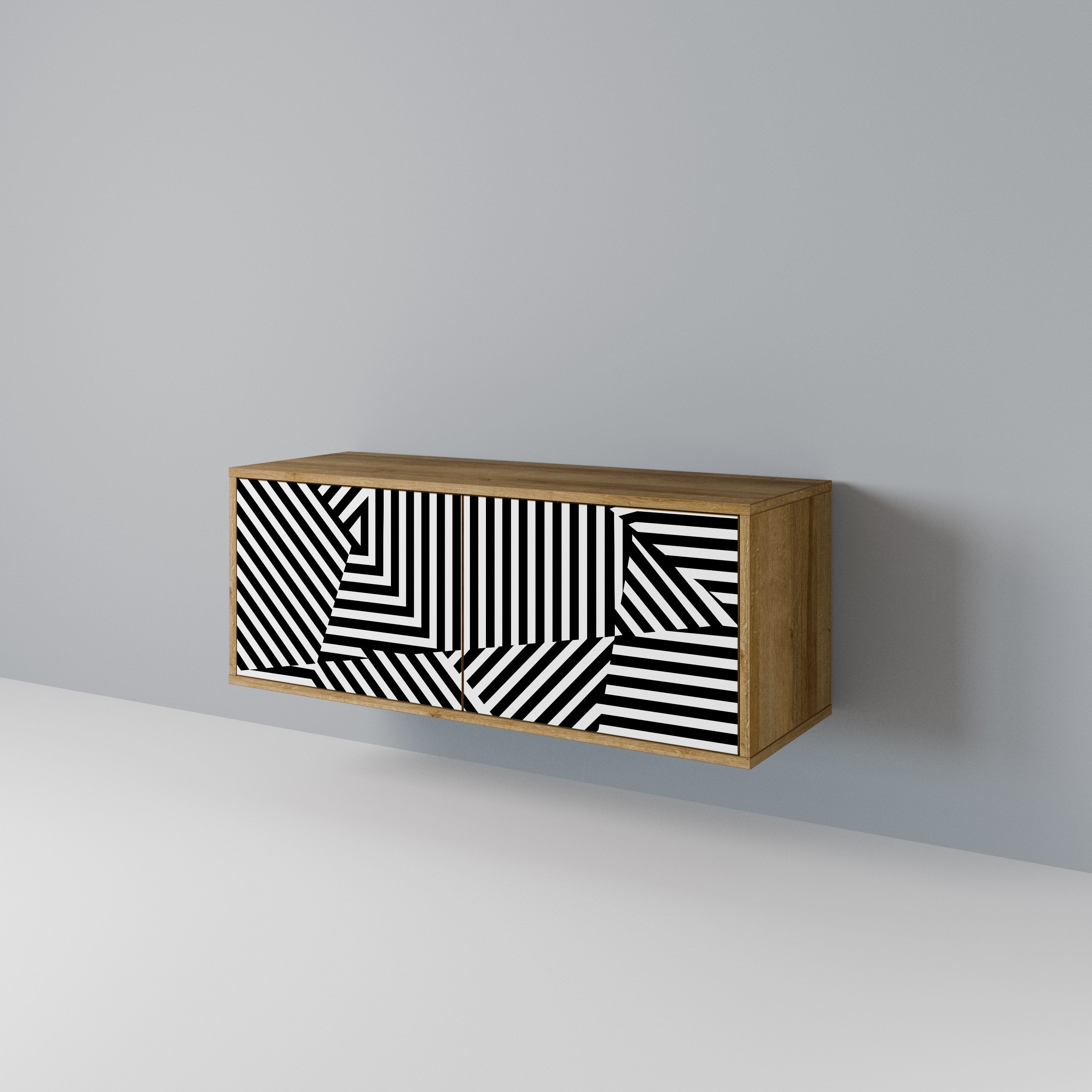 ILLUSIONARY LATTICE Kompaktní dvoudveřový TV stolek