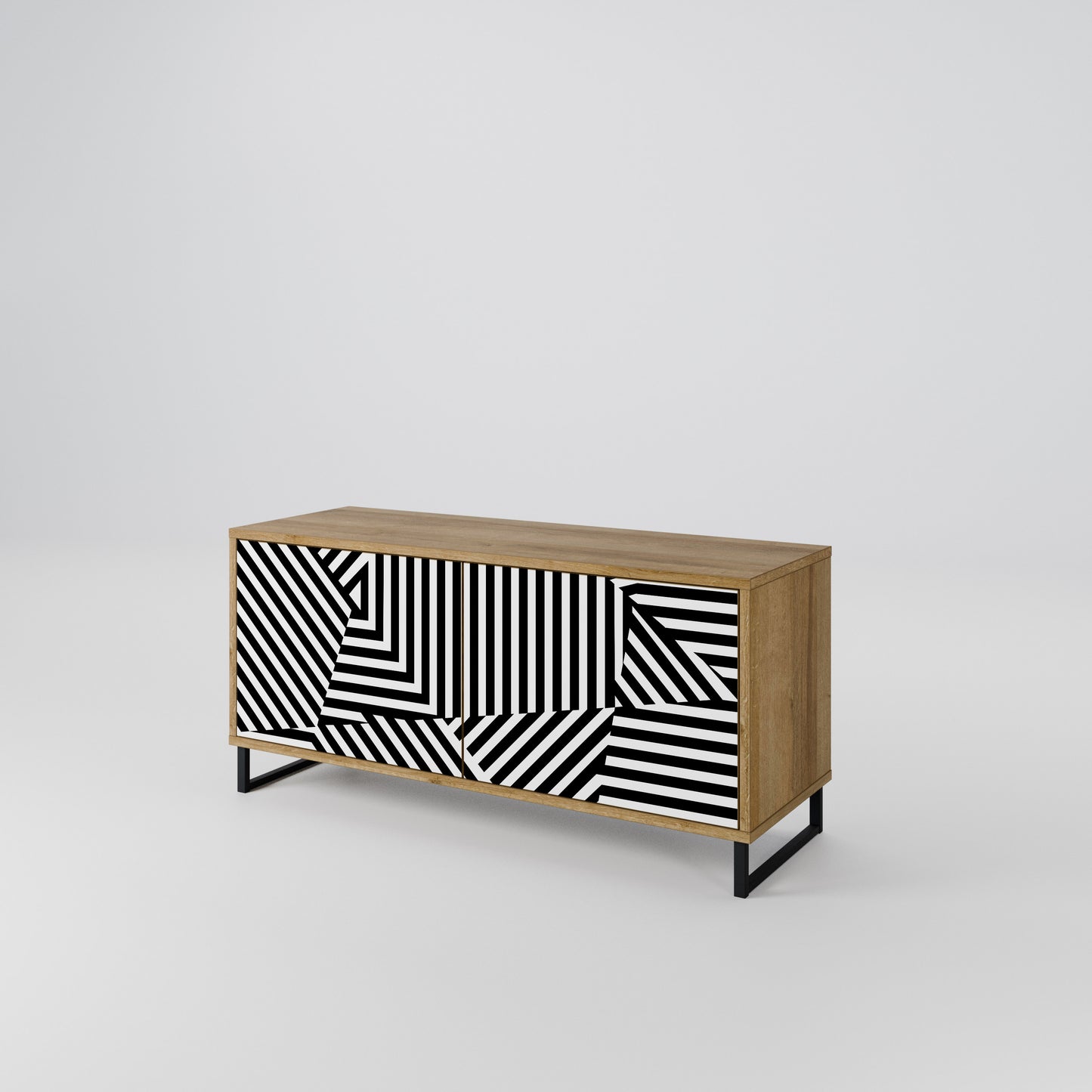 ILLUSIONARY LATTICE Kompaktní dvoudveřový TV stolek