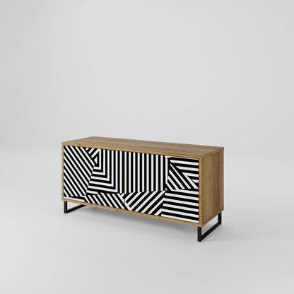 ILLUSIONARY LATTICE Kompaktní dvoudveřový TV stolek