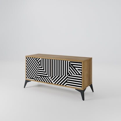 ILLUSIONARY LATTICE Kompaktní dvoudveřový TV stolek