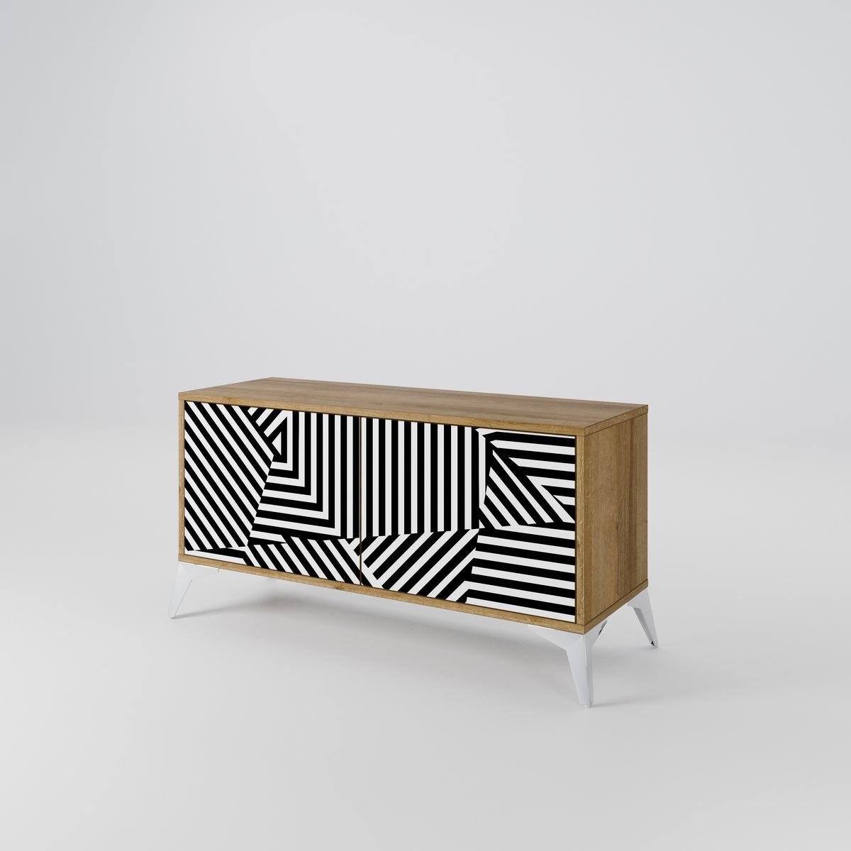 ILLUSIONARY LATTICE Kompaktní dvoudveřový TV stolek