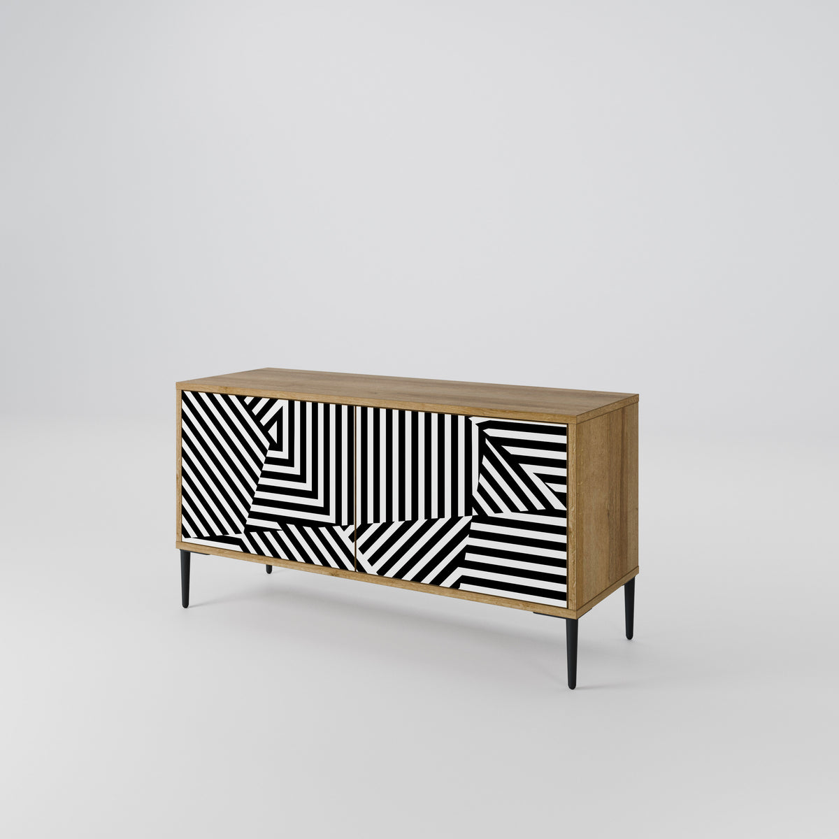 ILLUSIONARY LATTICE Kompaktní dvoudveřový TV stolek