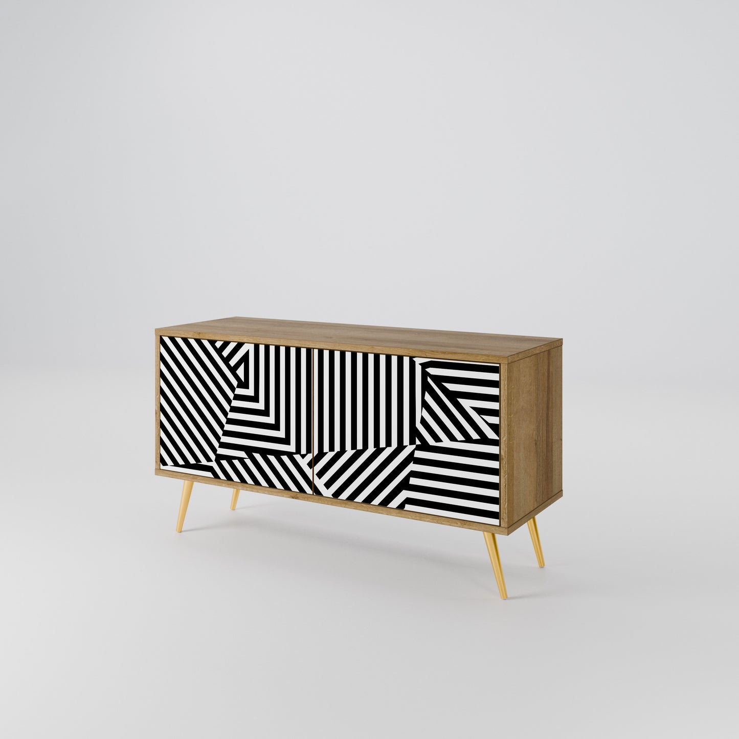 ILLUSIONARY LATTICE Kompaktní dvoudveřový TV stolek