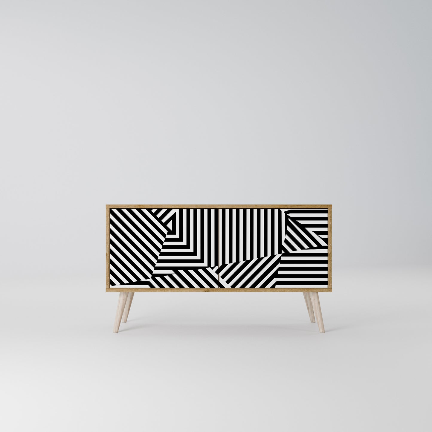 ILLUSIONARY LATTICE Kompaktní dvoudveřový TV stolek
