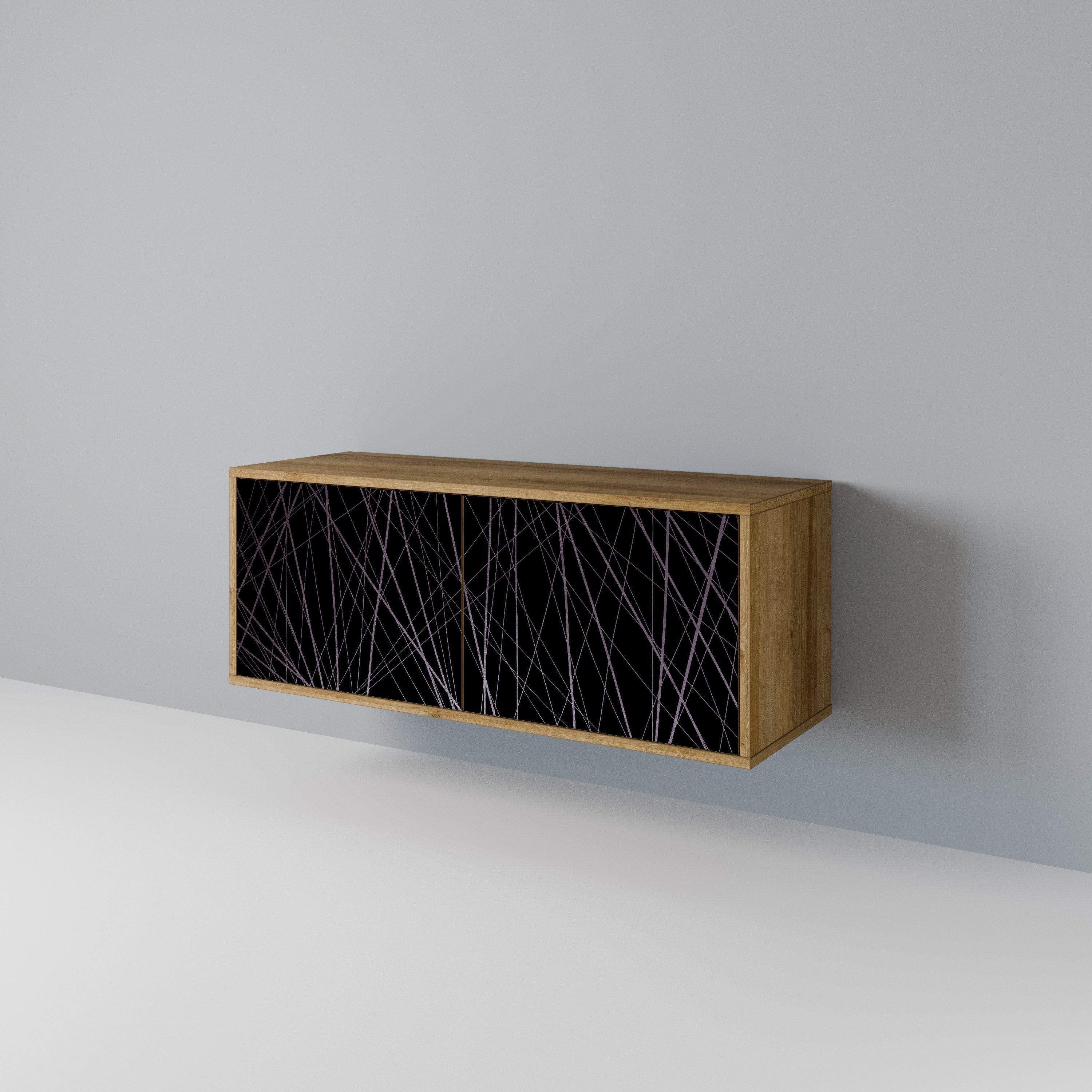 SHIMMER SPIDERGRAM Kompaktní dvoudveřový TV stolek