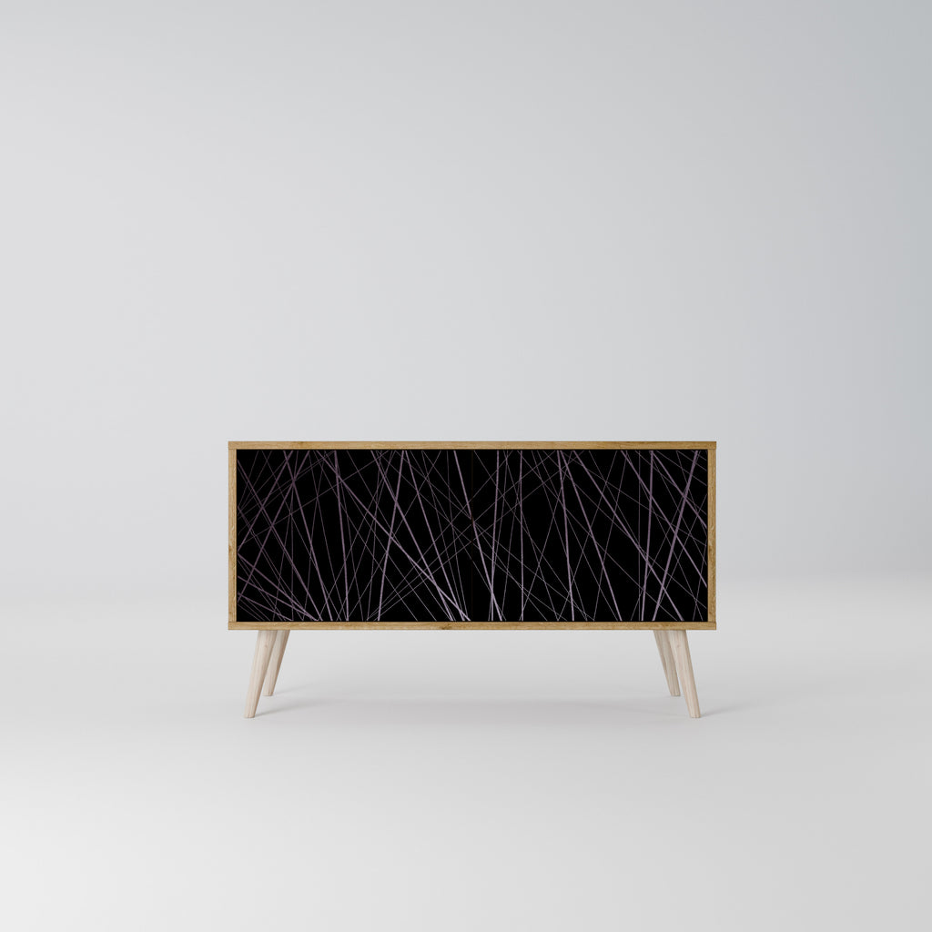 SHIMMER SPIDERGRAM Kompaktní dvoudveřový TV stolek