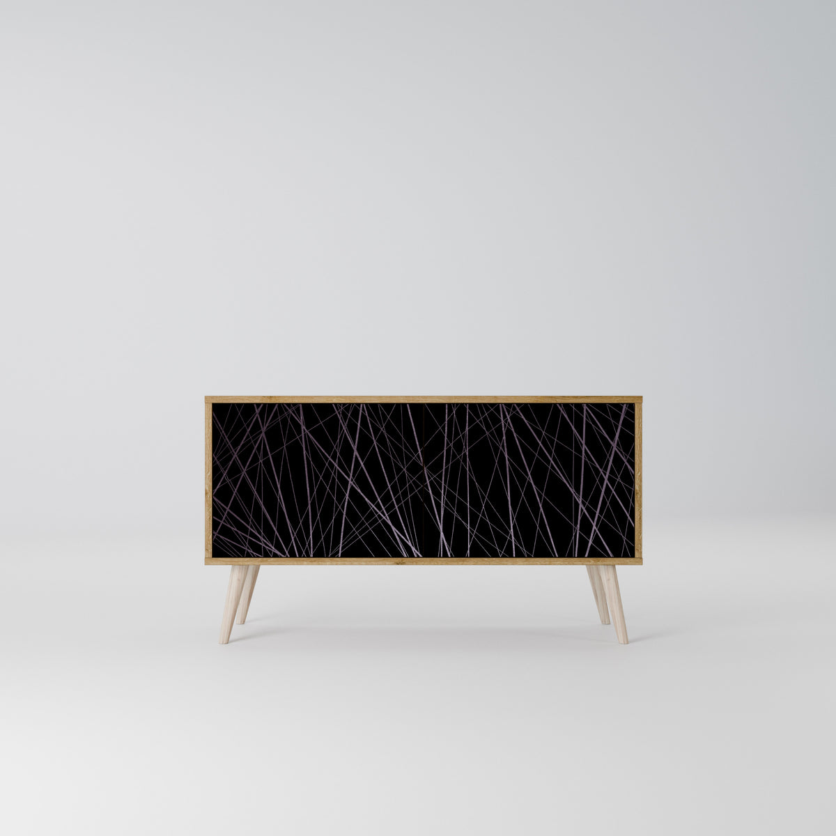 SHIMMER SPIDERGRAM Kompaktní dvoudveřový TV stolek
