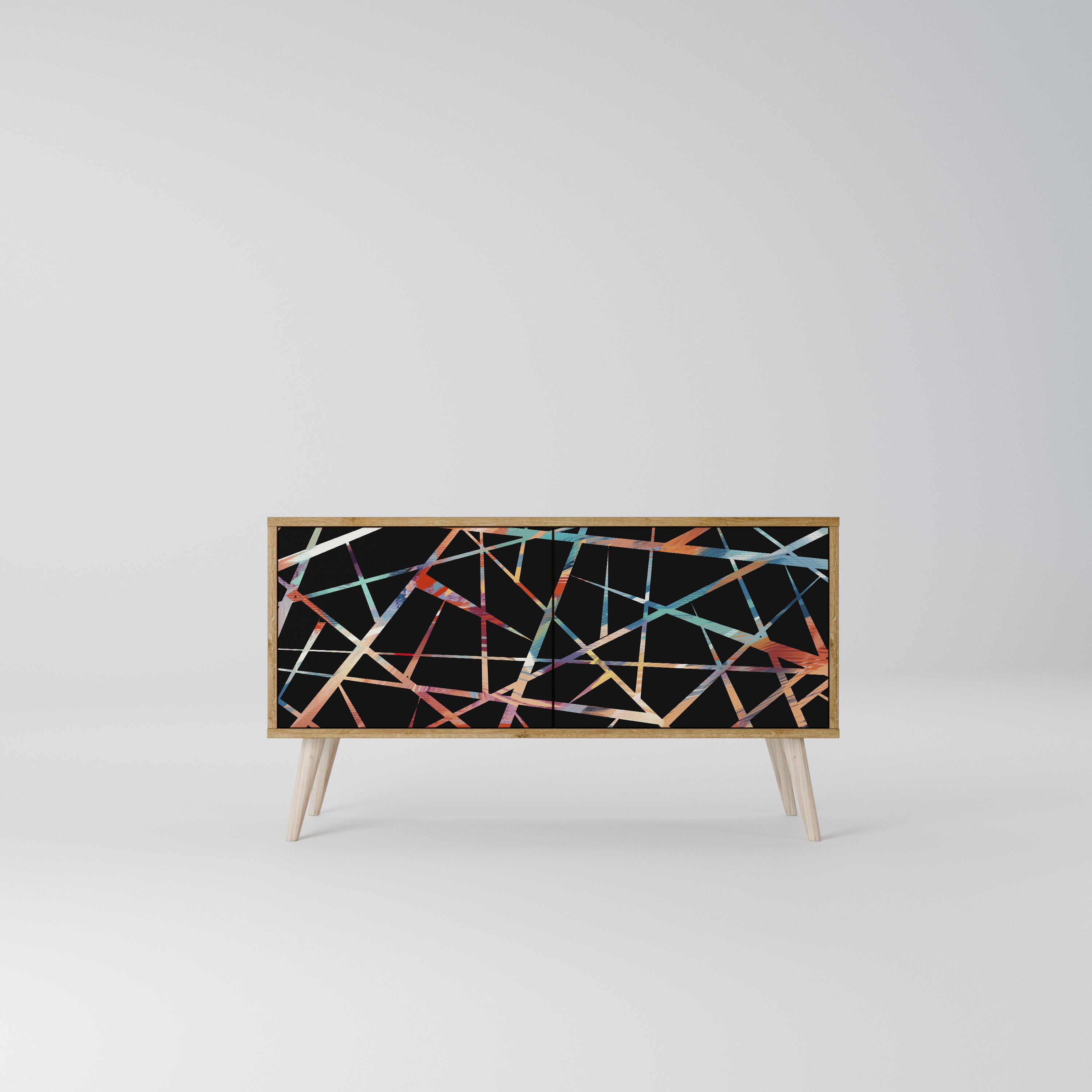 POLYGON VERVE Kompaktní dvoudveřový TV stolek