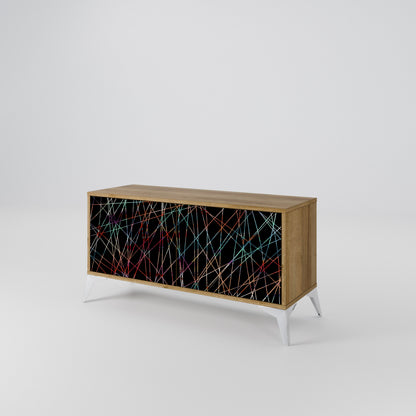 LUMINOUS SNARE Kompaktní dvoudveřový TV stolek