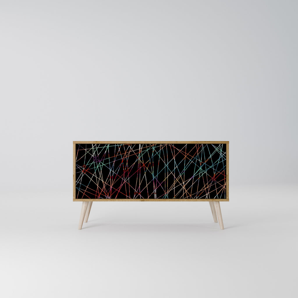 LUMINOUS SNARE Kompaktní dvoudveřový TV stolek